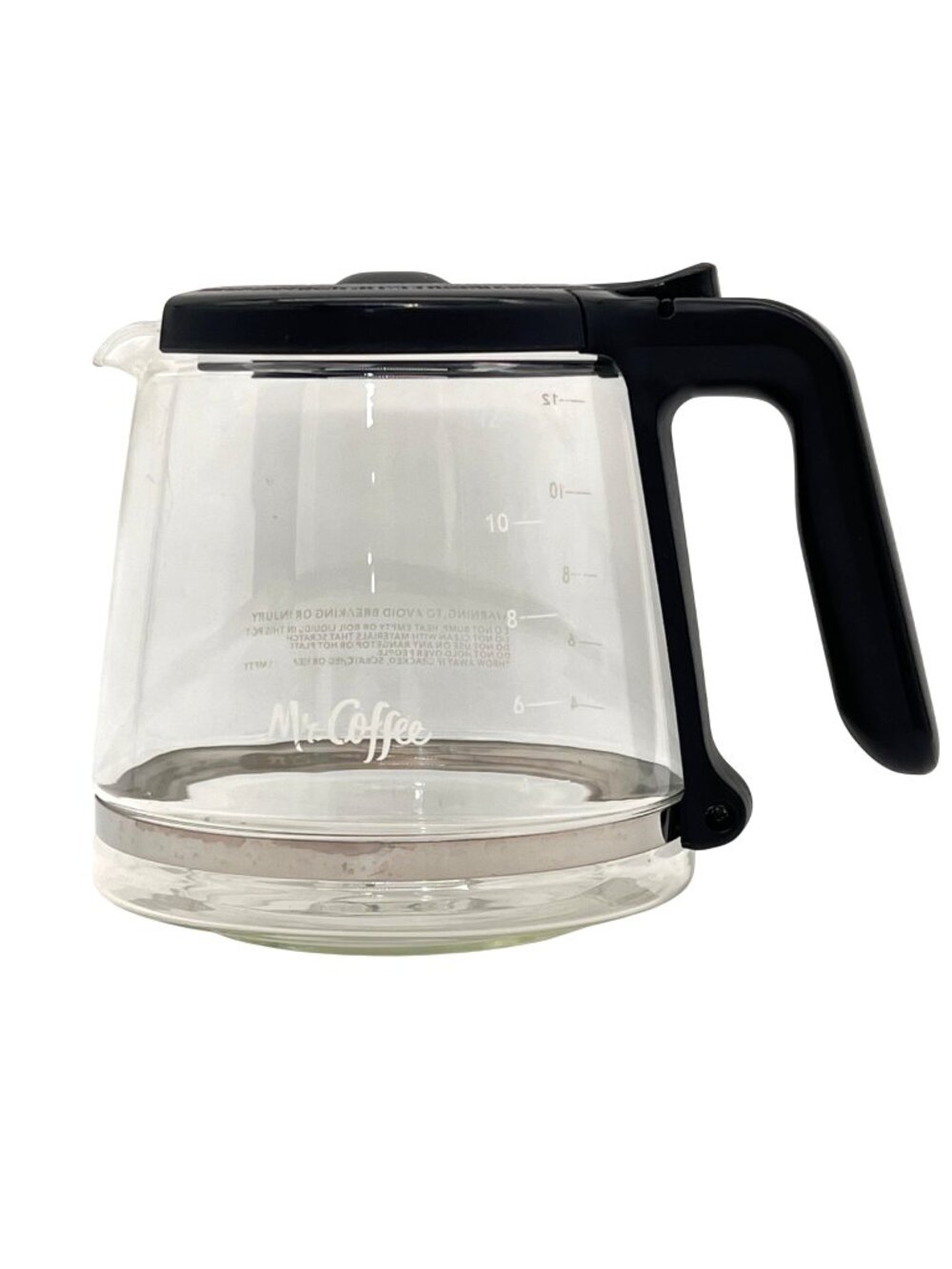 Mr. Coffee Replacement 12-Cup Glass Carafe With Black Handle For Coffee Makers